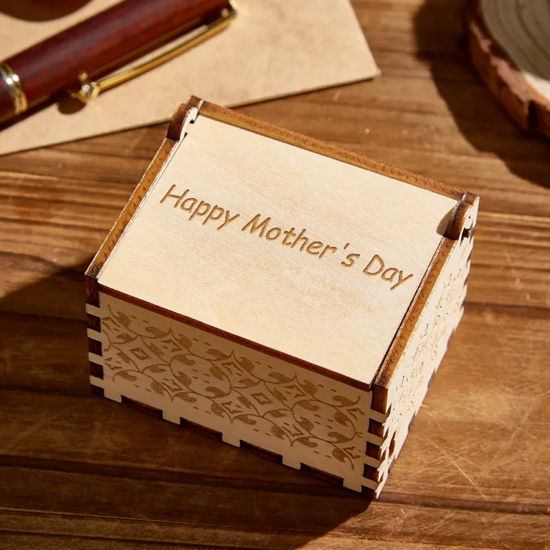 Custom Photo and Text Digital Music Box Any Song Tune or Voice Personalized Wooden Photo Music Box Mother‘s Day Gift
