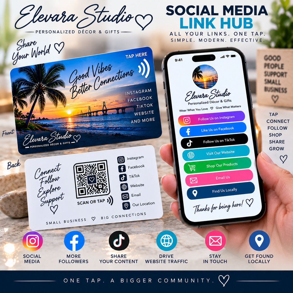 Custom NFC Tap Card | Digital Business Card, Review Card & Social Media Card