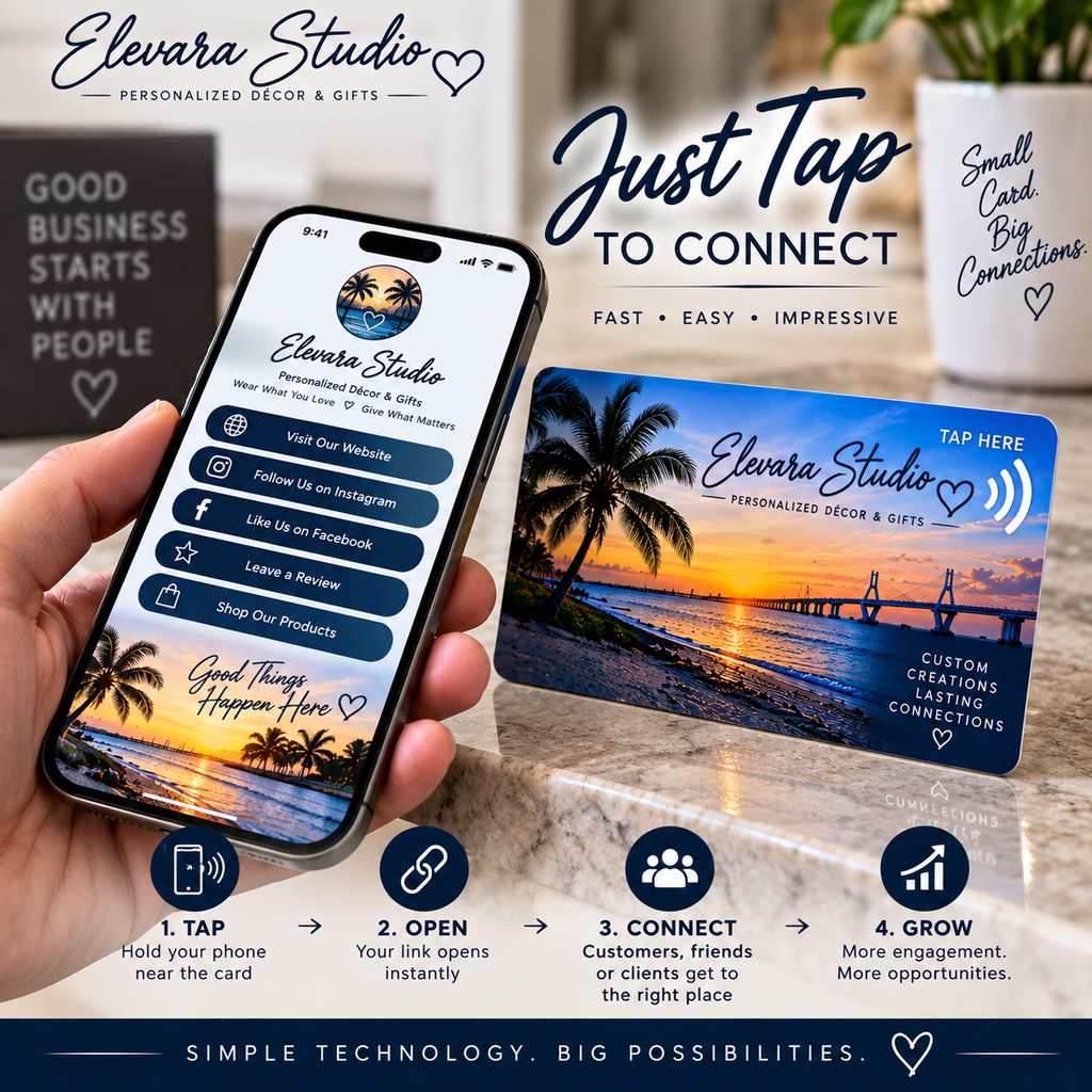 Custom NFC Tap Card | Digital Business Card, Review Card & Social Media Card