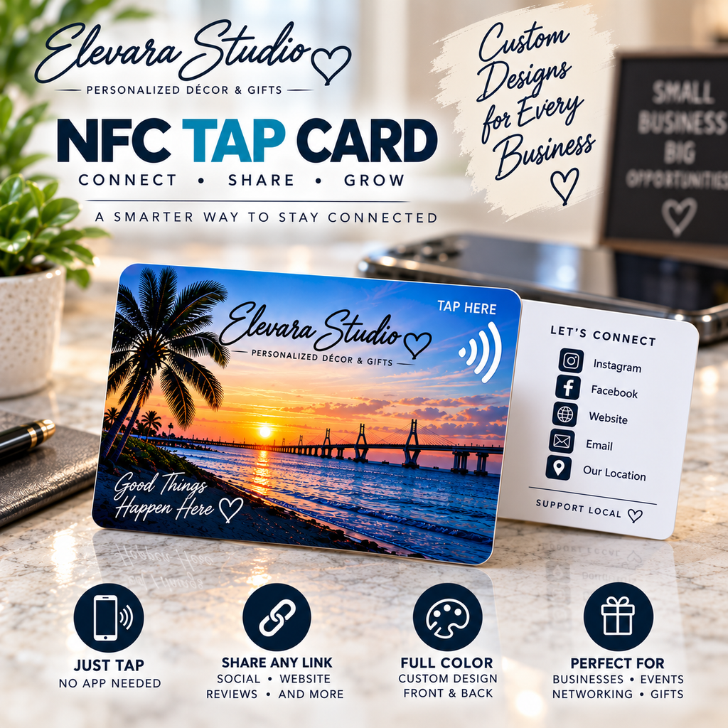 Custom NFC Tap Card | Digital Business Card, Review Card & Social Media Card